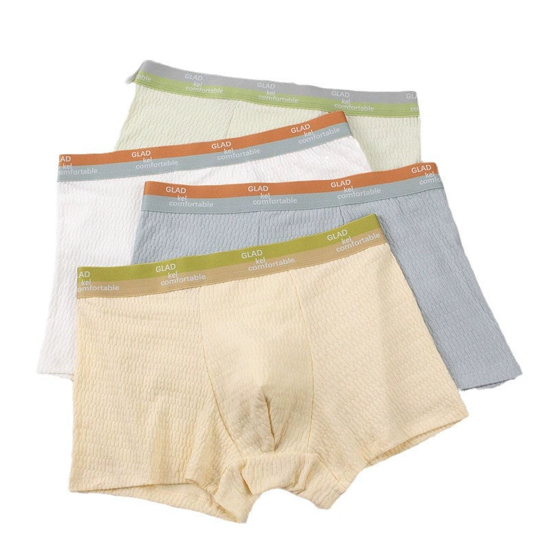 4er-Pack Boxershorts aus Bubble-Baumwolle und Stretch für Herren