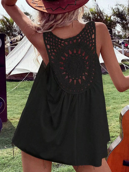 Crochet V-Neck Tank Top