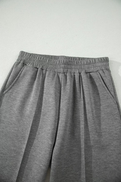 Half Zip Polo Tee Casual Pant Set