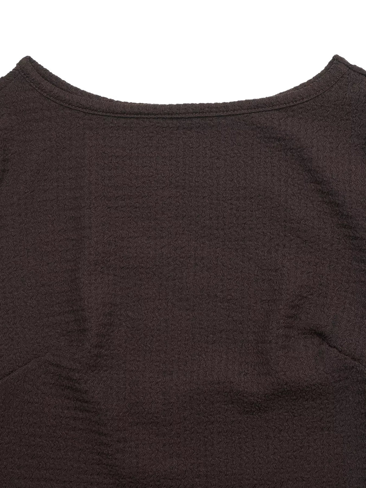 Long-Sleeve Waffle Knit Bodycon Mini Dress