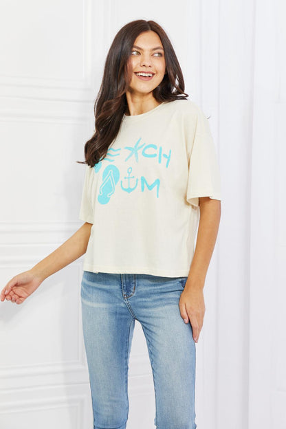 Blue Zone Planet | mineB Beach Bum Full Size Graphic T-Shirt