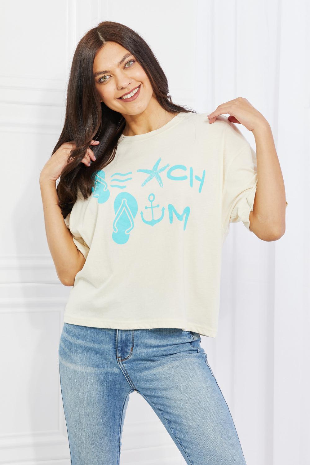 Blue Zone Planet | mineB Beach Bum Full Size Graphic T-Shirt